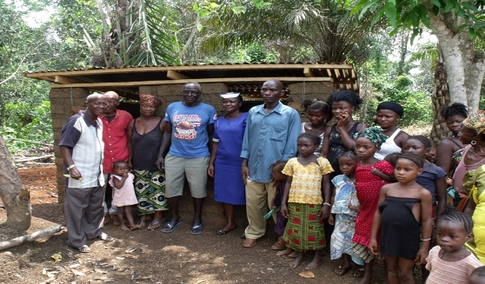 Photograph of latrine Malehun village
